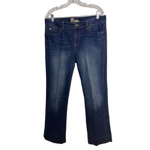 Kut from the kloth embroidered bootcut jeans sz 12 sz 12